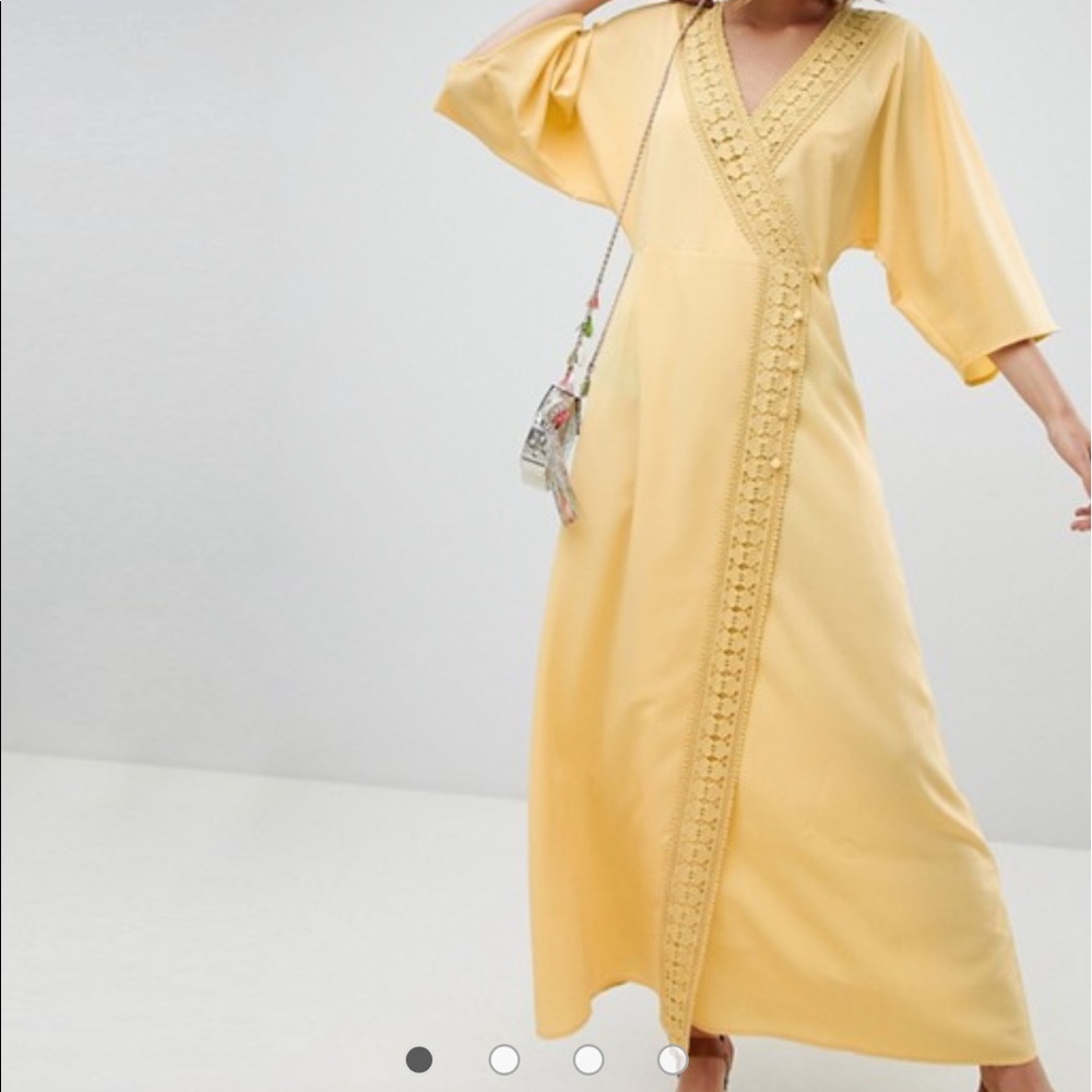 Yellow maxi dress